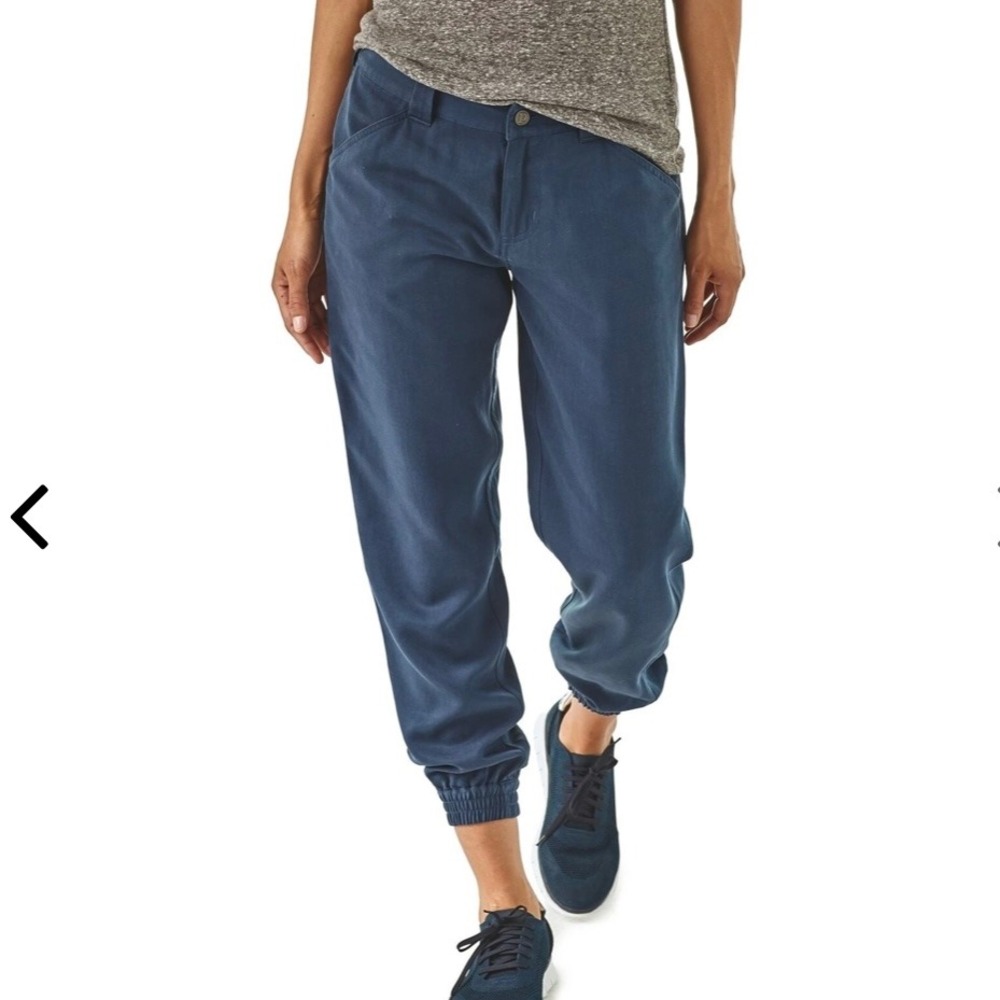Patagonia Women's Edge Win Crop Joggers Dolomite Blue Size 2 Gorpcore Outdoor
